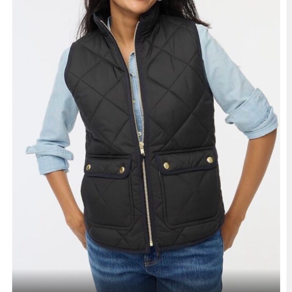 Jcrew Vest. Black EUC sz 2x